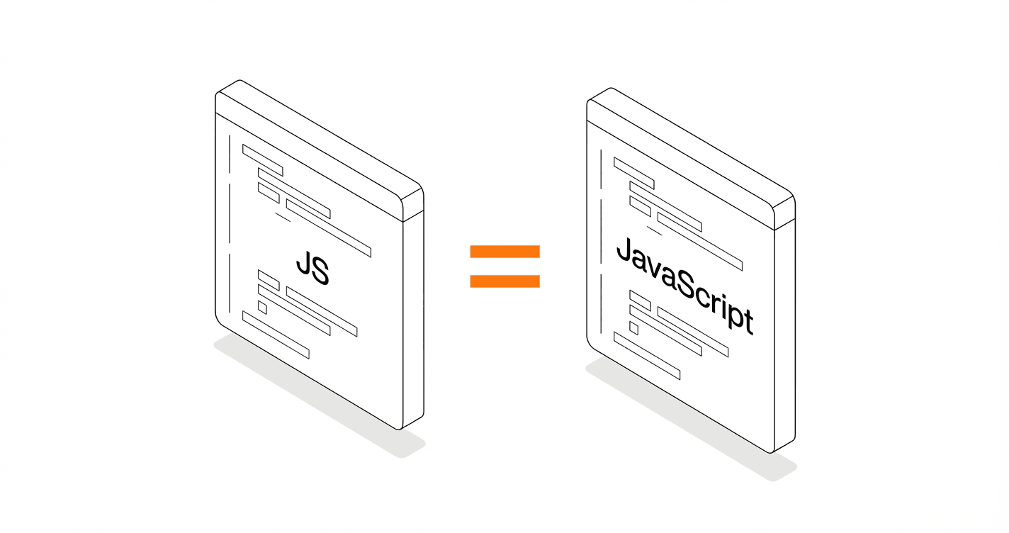 Est-ce que le JS et JavaScript sont-ils identiques ?