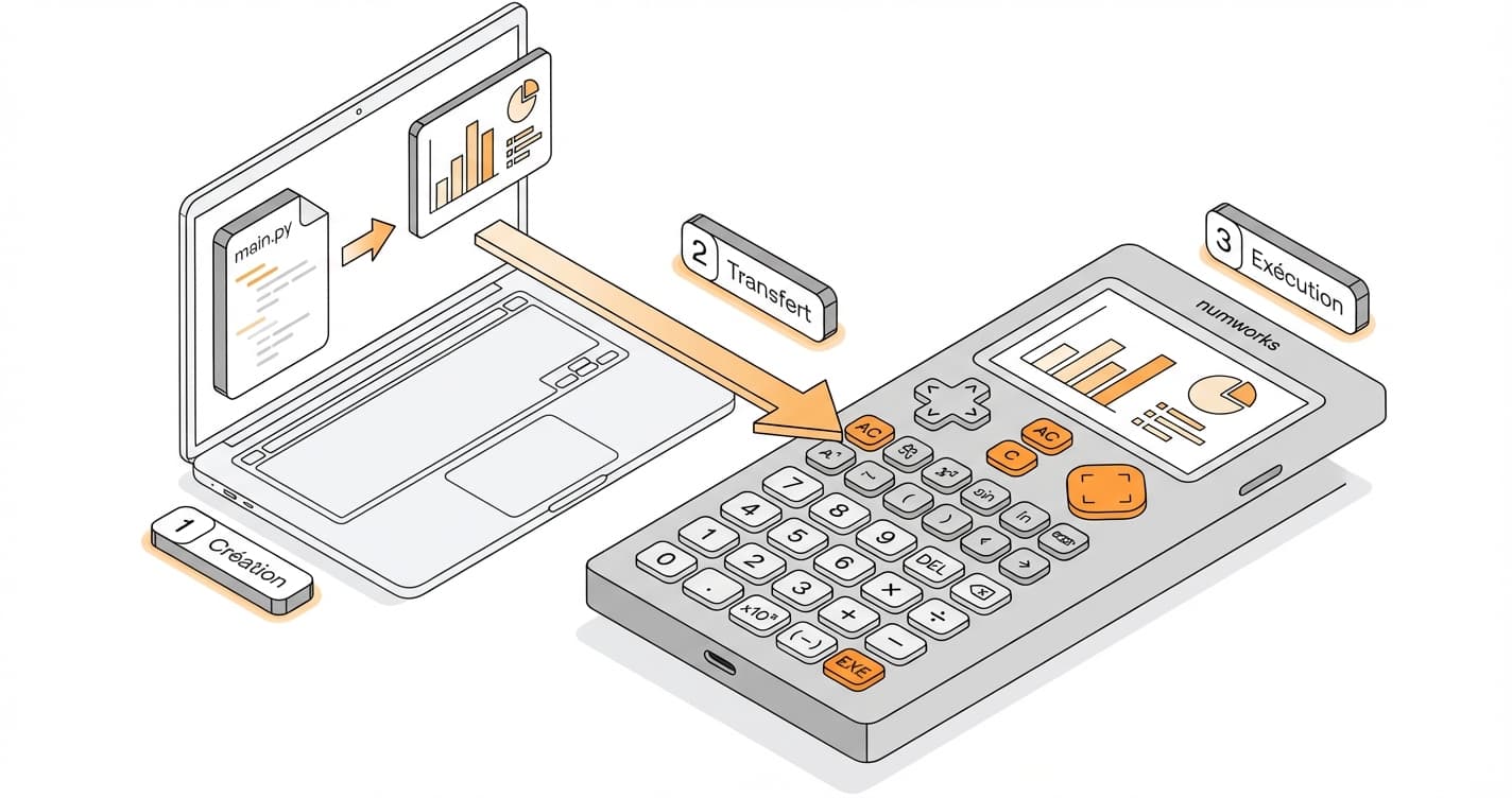 Comment importer un script python sur une numworks ?