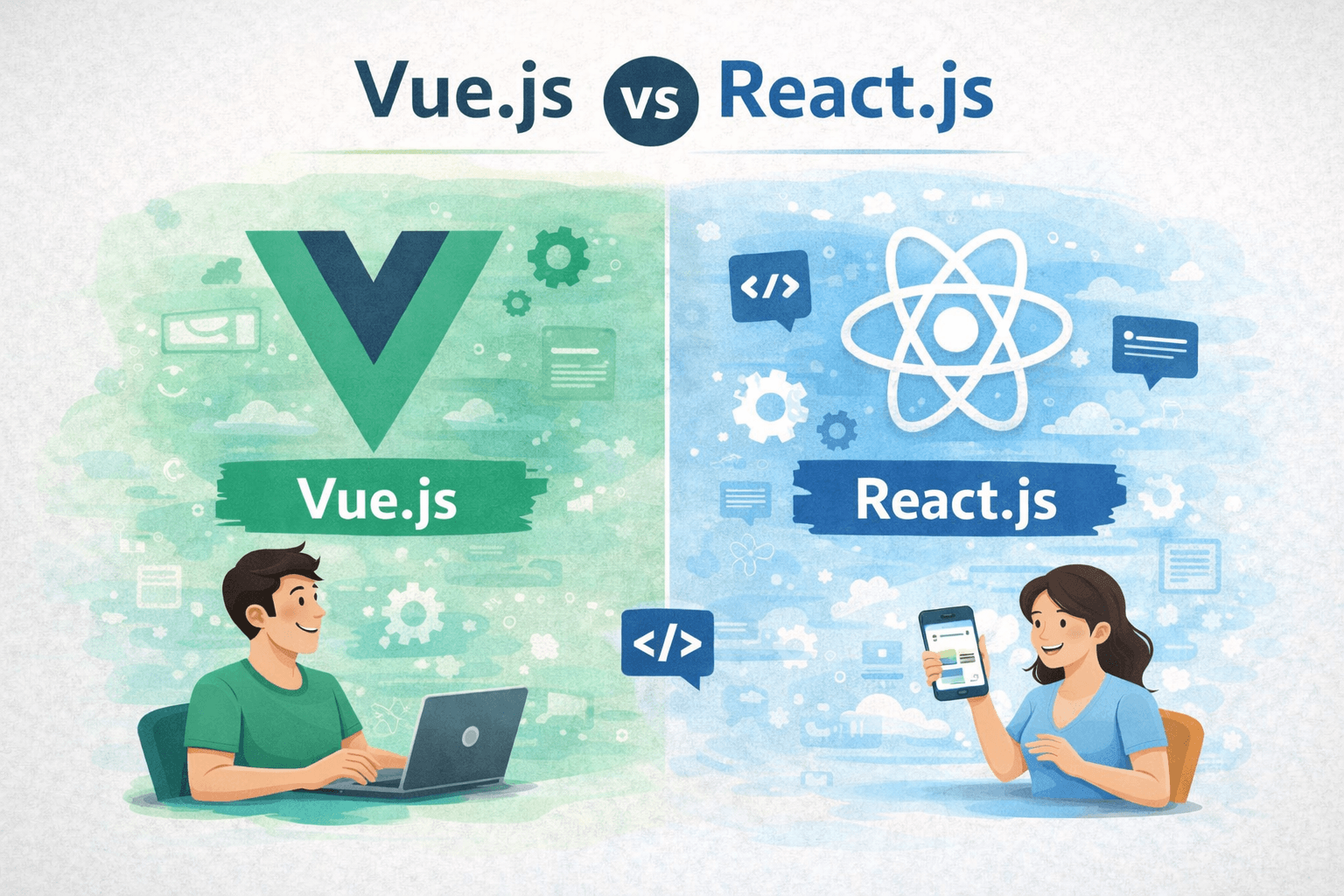Vue.js vs React.js : quel Framework choisir pour son projet en 2026 ?