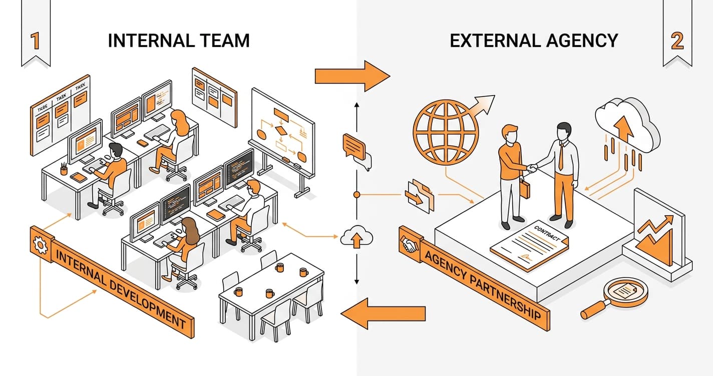 Building Your SaaS In-House vs. Outsourcing: Pros and Cons